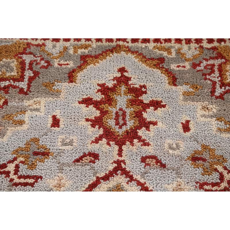 Geometric Kazak Indian Foyer Rug Handmade Wool Carpet - 2'0" x 3'0"