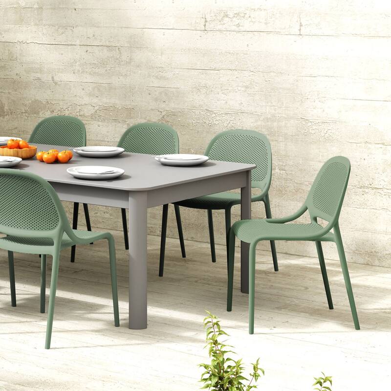 Shay Stackable Plastic Chair for Indoors or Outdoors - Set of 2