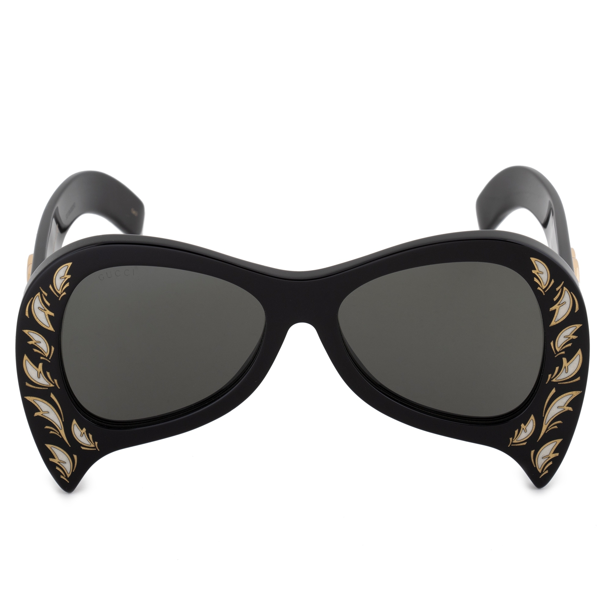 Shop Gucci Hollywood Forever Black Mother Of Pearl Oversized