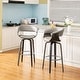 preview thumbnail 85 of 167, Glitzhome Set of 2 or 4 Modern Counter & Bar Height Wooden Swivel Bar Stools