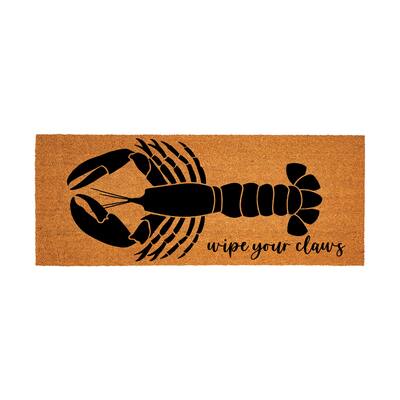 Coastal Coir Mat Lobster 60"x24" - 60" x 24"