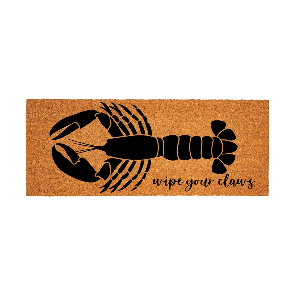 Coastal Coir Mat Lobster 60"x24" - 60" x 24"