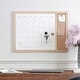 preview thumbnail 16 of 34, Martha Stewart Dry Erase Magnetic Monthly Calendar/Cork Board - Woodgrain Frame