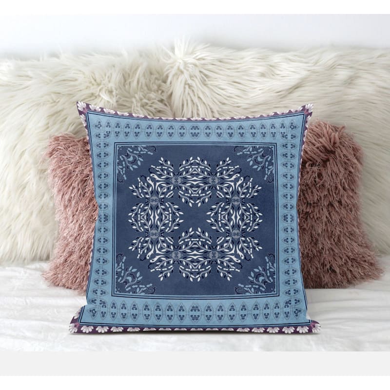 Amrita Sen Window Wreath Palace Faux Suede Throw Pillow