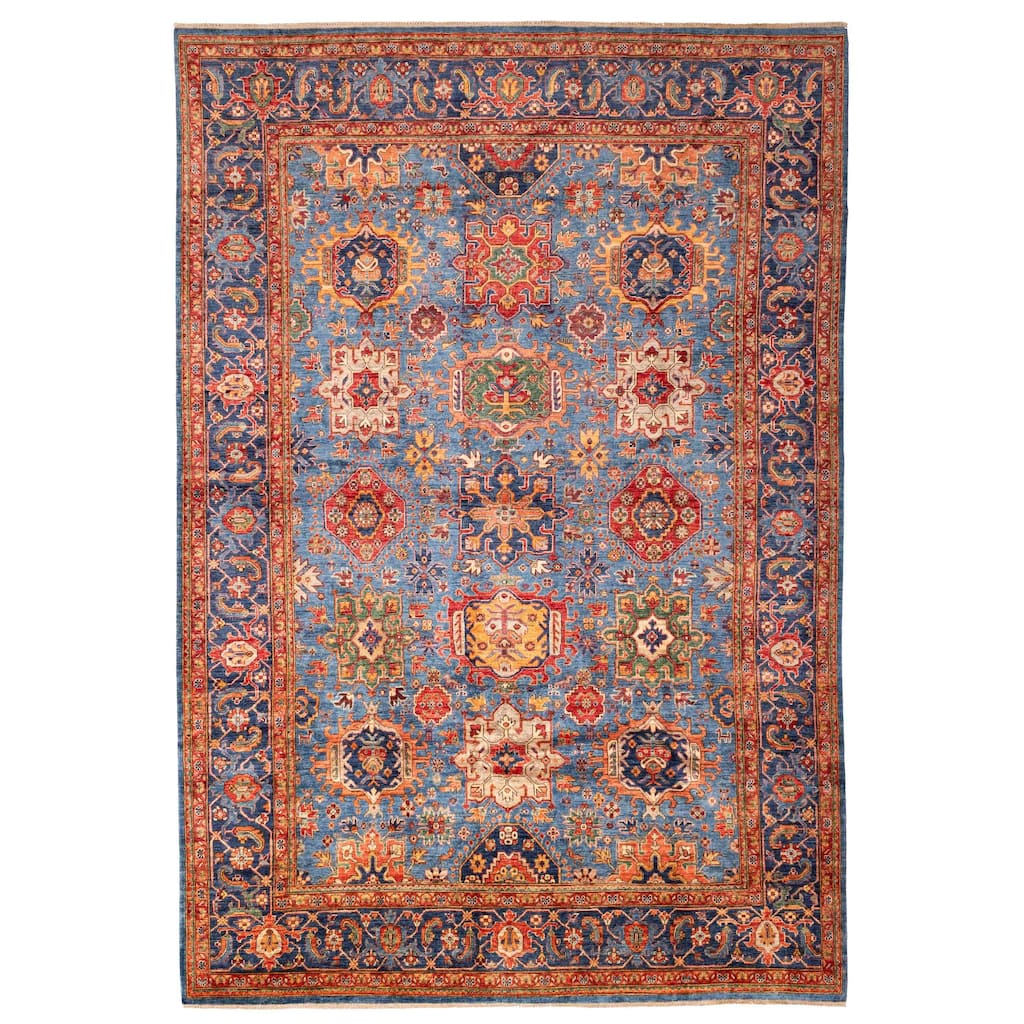 ECARPETGALLERY Hand-knotted Aryana Blue Wool Rug - 9'11 x 14'2