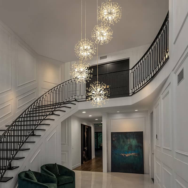 24/40-Lights Modern Glam Globe Crystal Chandelier