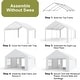 preview thumbnail 4 of 42, Heavy Duty Carport with Roll-Up Sidewall and Ventilated Windows with Removable Sidewalls