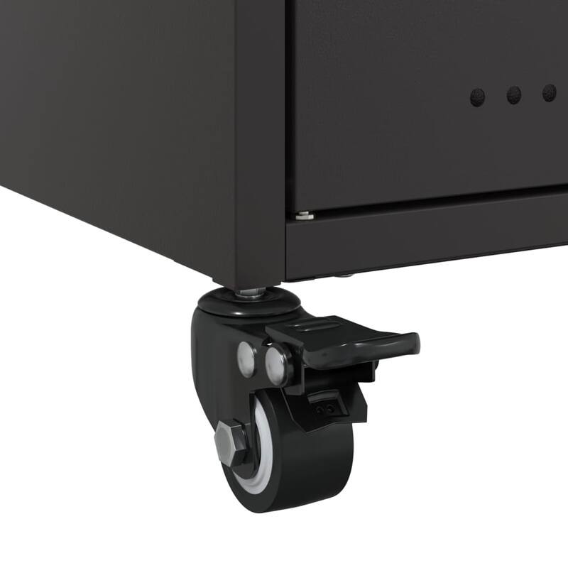 vidaXL TV Stand Entertainment Center Furniture Living Room Cold-rolled Steel - 15.4 x 26.8 x 17.1