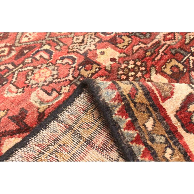 ECARPETGALLERY Hand-knotted Andelz Red Wool Rug - 3'6 x 9'6