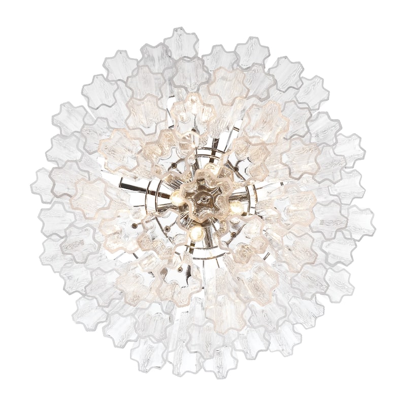 Addis 12 Light Polished Chrome Chandelier - 26.75"W x 21.5"H x 26.75"D