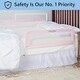 preview thumbnail 3 of 9, Dream On Me Adjustable Mesh Bed Rail in Pink