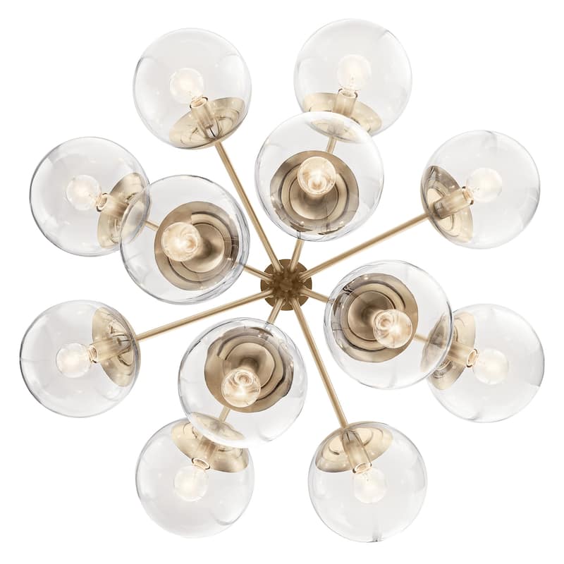 Kichler 52701CLR Silvarious 12 Light 30" Wide Chandelier with Clear