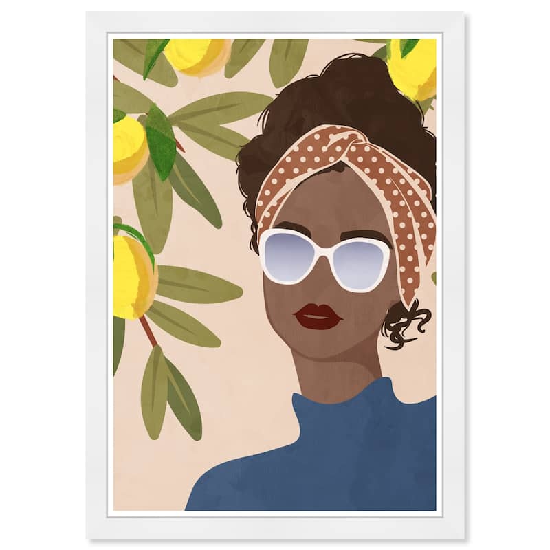Wynwood Studio Prints Fashion and Glam Lemon Vibes Yellow and Modern & Contemporary Wall Art Canvas Print