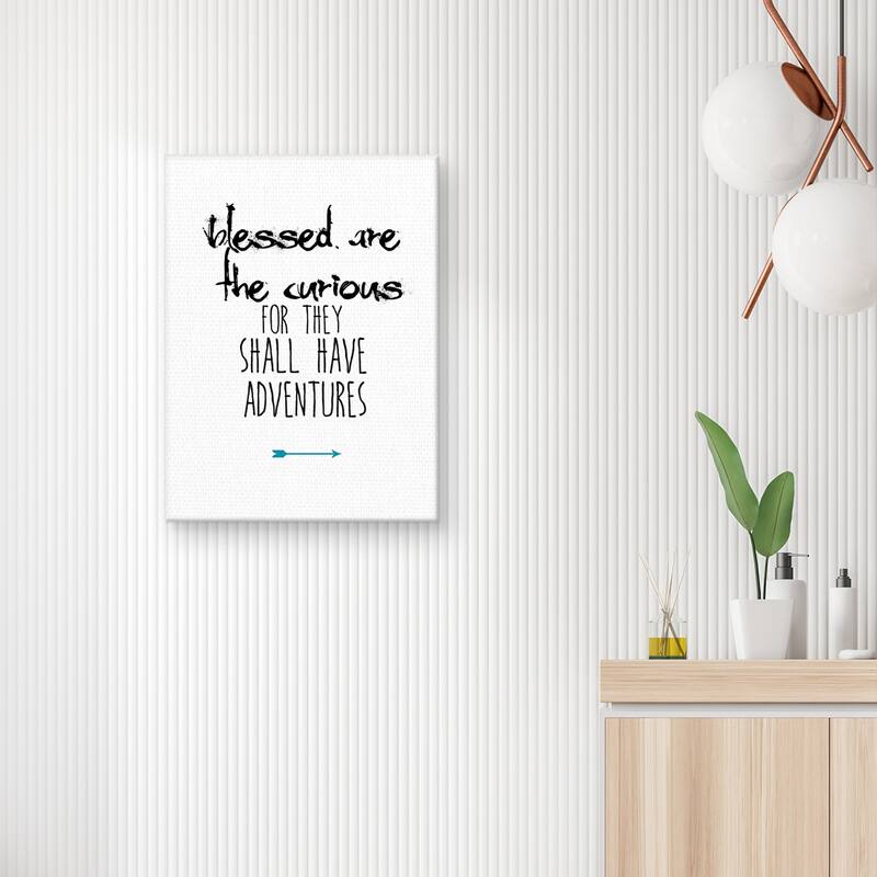 Blessed are the Curious Canvas Art Print