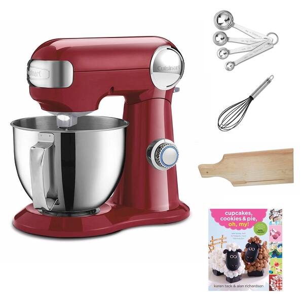 Shop Cuisinart Precision Master Stand Mixer Ruby Red W Accessories Overstock 28179057