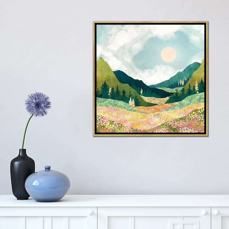 iCanvas "Spring Flower Vista" by SpaceFrog Designs Framed Canvas Print