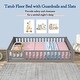 preview thumbnail 33 of 78, Twin/Full/Queen Size Floor Bed with Safety Guardrails, Toddler Floor Bed for Girls and Boys