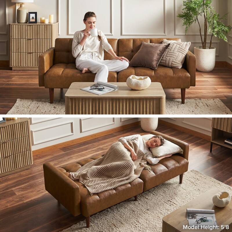 Mopio Aaron Futon Convertible Sofa Sleeper Futon