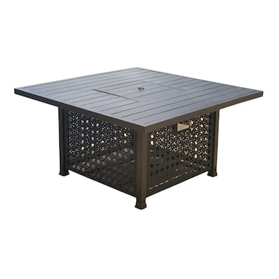 Monterey Backyard Casual Propane Fire Pit Table - N/A