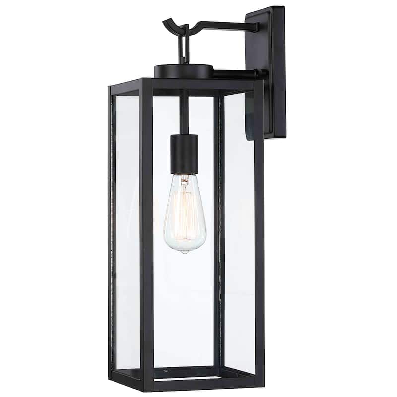 Outdoor Wall Lantern Porch Lighting Fixture Wall Sconce - Matte Black