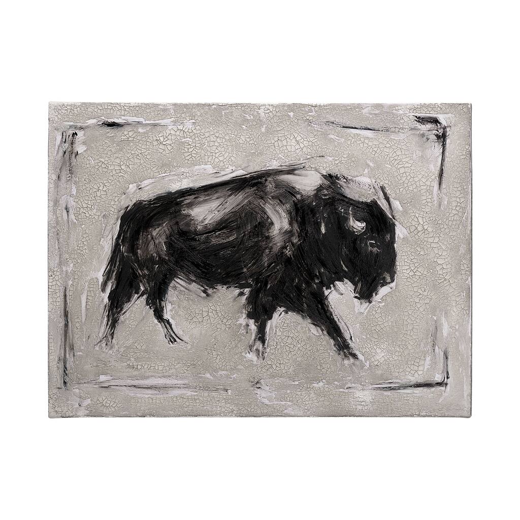 Dynamic Bison I (48 x 36) Canvas Art Print