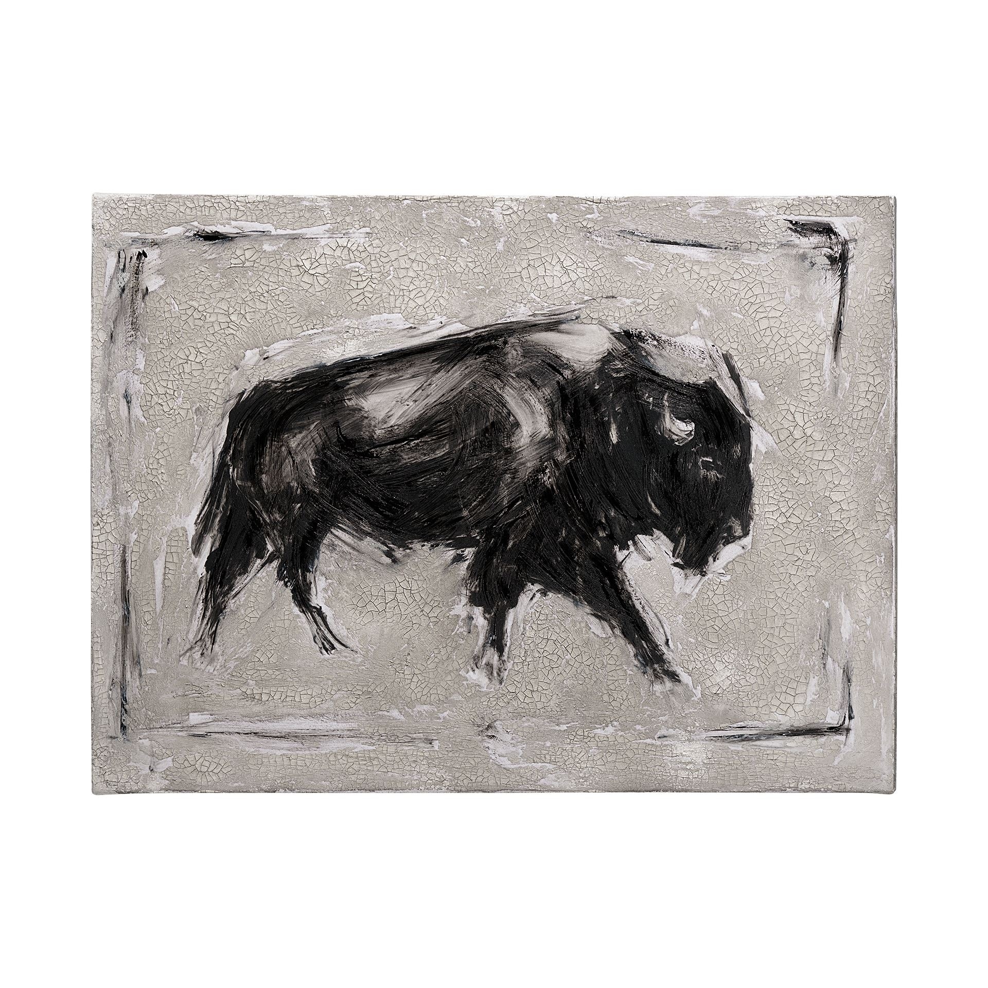 Mercana Dynamic Bison I (48 x 36) Canvas Art Print