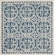 preview thumbnail 78 of 121, SAFAVIEH Handmade Cambridge Myrtis Moroccan Wool Rug 4' x 4' Square - Navy Blue/Ivory