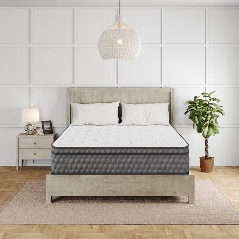 Sadie, 11-inch, Cooling Gel Memory Foam Cushioned Euro Top Hybrid Mattress, CertiPUR US and Greenguard Gold Certified