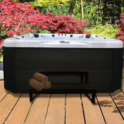 7-Person 56-Jet Premium Acrylic Lounger Hot Tub with bluetooth system