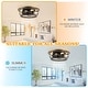 preview thumbnail 16 of 42, Oaks Aura 5-Light Farmhouse Wood Chandelier, Drum Chandelier for Dining Room Height Adjustable