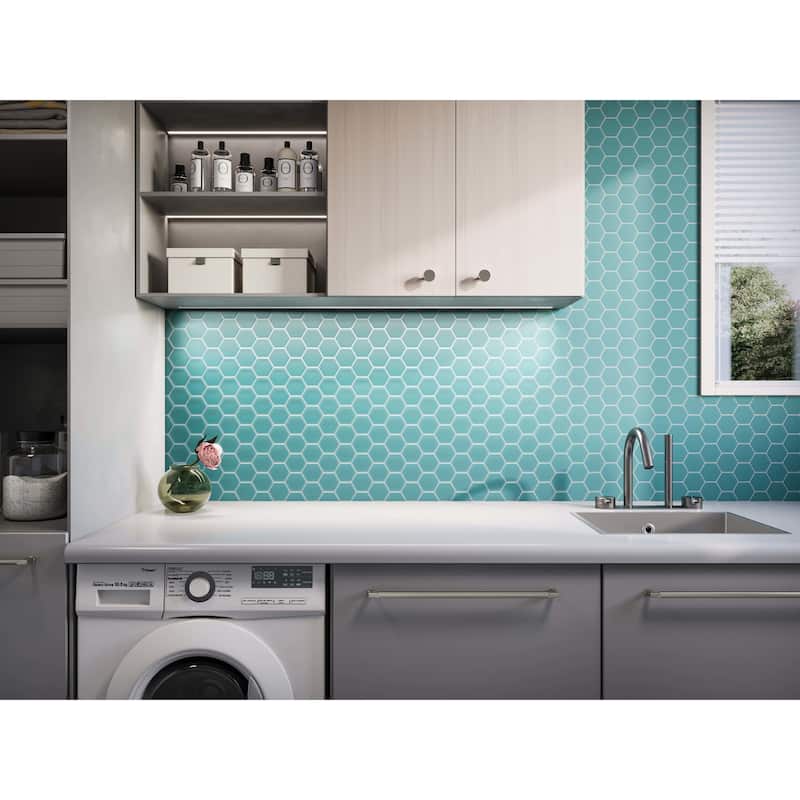 Cruz Bay Studio MKT2854 3" Beehive - 10" x 12" Geometric Floor and