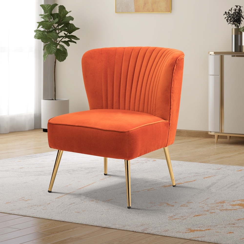 Orange best sale side chair