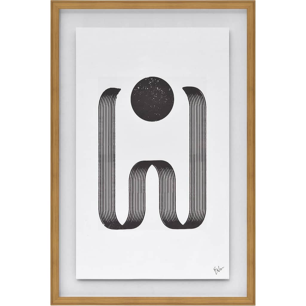 Renwil Arlo 24" Wide Wall Art, Black