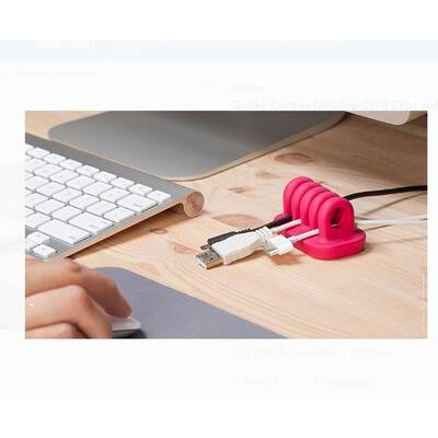 Quirky Cordies Desktop Cable Management & Cord Anchor - Multiple color selection - N/A
