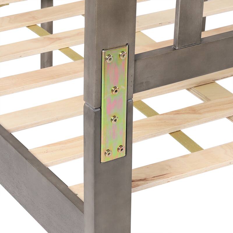 Norgate Modern Farmhouse Acacia Wood Queen Bed Platform by Christopher Knight Home