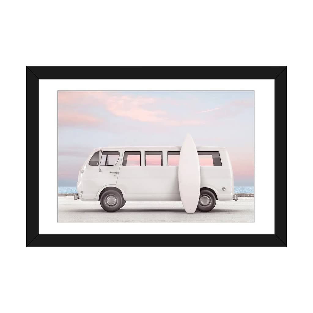 iCanvas "Van And Surfboard" by Tiny Treasure Prints