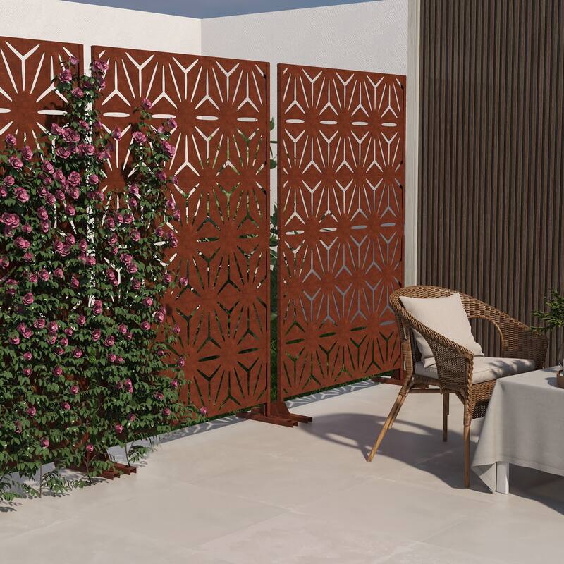 Free Standing Decorative Outdoor Privacy Screen