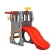 preview thumbnail 3 of 9, 5 in 1 Toddler Climber Slide Playset with Basketball Hoop and Telescope
