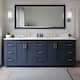 Option Dark Blue / White Quartz Top / Brushed Gold