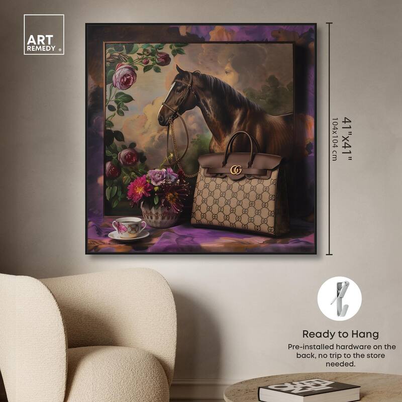 Fanciful Horse Portrait Canvas by Art Remedy