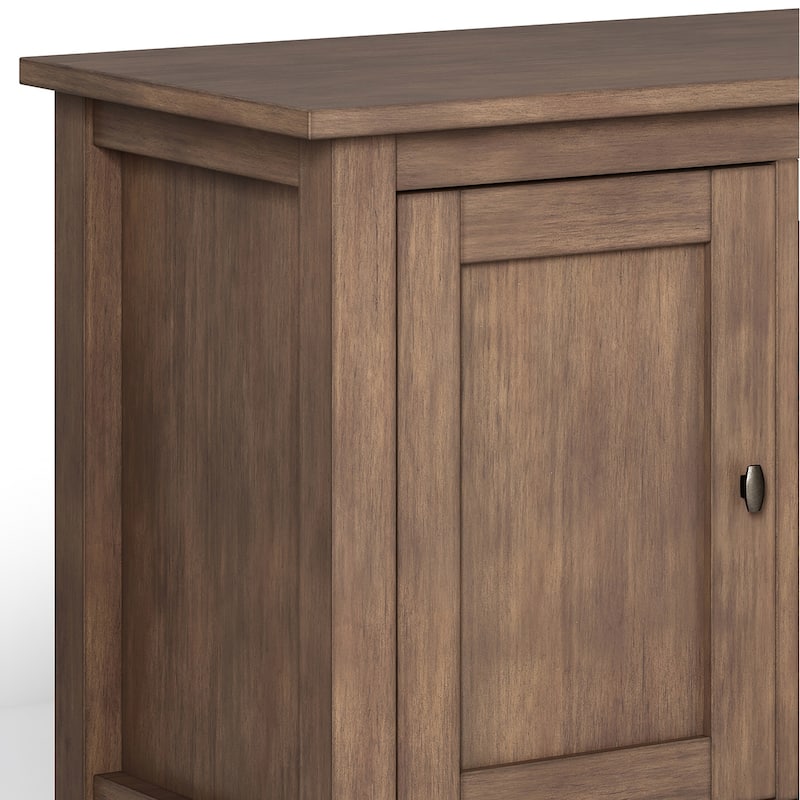 WYNDENHALL Norfolk SOLID WOOD 72 inch Wide TV Media Stand For TVs up to 80 inches - 72'' W x 17.5'' D x 26'' H