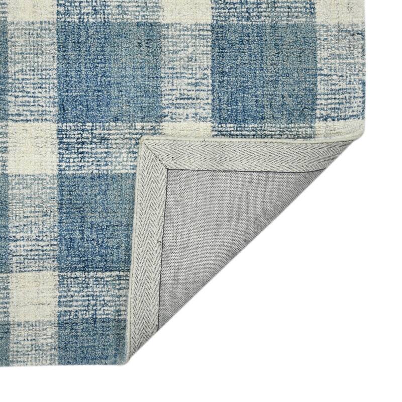 HomeRoots Plaid Transitional Rectangle Area Rug