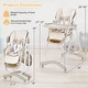 preview thumbnail 5 of 19, Babyjoy Baby High Chair with Wheel Folding Baby Dining Chair - See Details