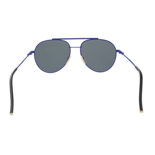 Shop Fendi Ff0222 S 0pjp Blue Aviator Sunglasses 56 16 145