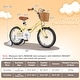 preview thumbnail 2 of 28, Gymax 16'' Kids Bike w/ Height Adjustable Handlebar Seat Basket Bell
