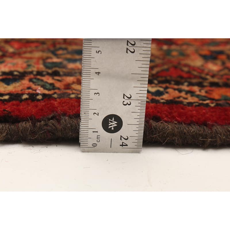 ECARPETGALLERY Hand-knotted Konya Anatolian Red Wool Rug - 3'7 x 9'11