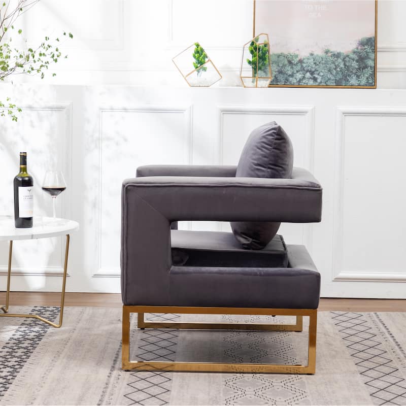 Contemporary Upholstered Accent Arm Chair
