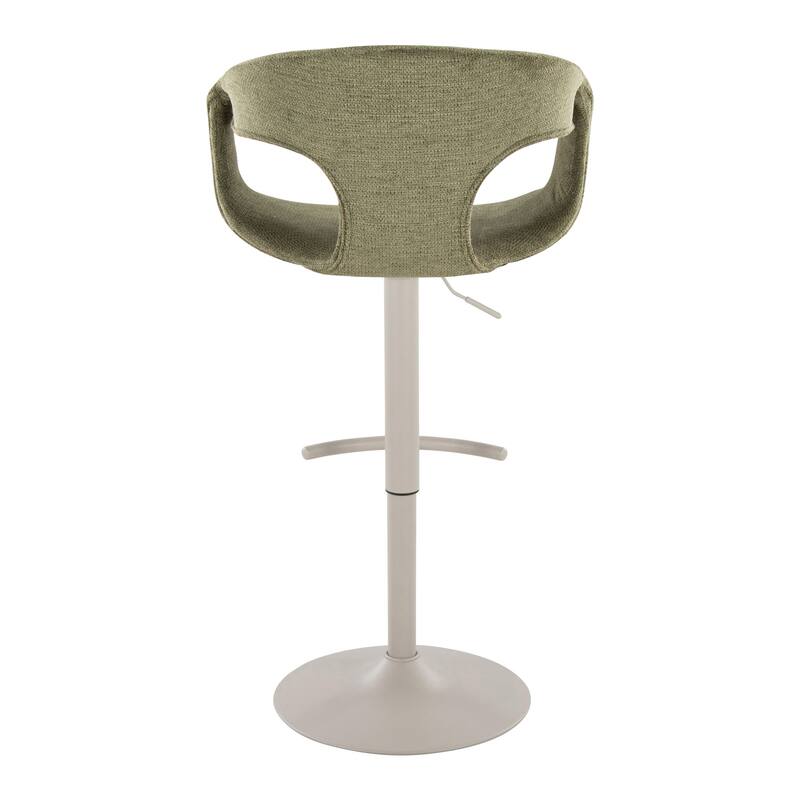 Porch & Den Saurya Adjustable Bar Stool with Rounded T Footrest (Set of 2)