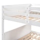 preview thumbnail 12 of 11, Stylish and Functional Design Wood Bunk Bed with Trundle for Extra Sleeping Space and Safety Guaranteed, White