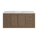 preview thumbnail 14 of 51, James Martin Vanities Chicago 60" Single Vanity, Whitewashed Walnut Arctic Fall Solid Surface